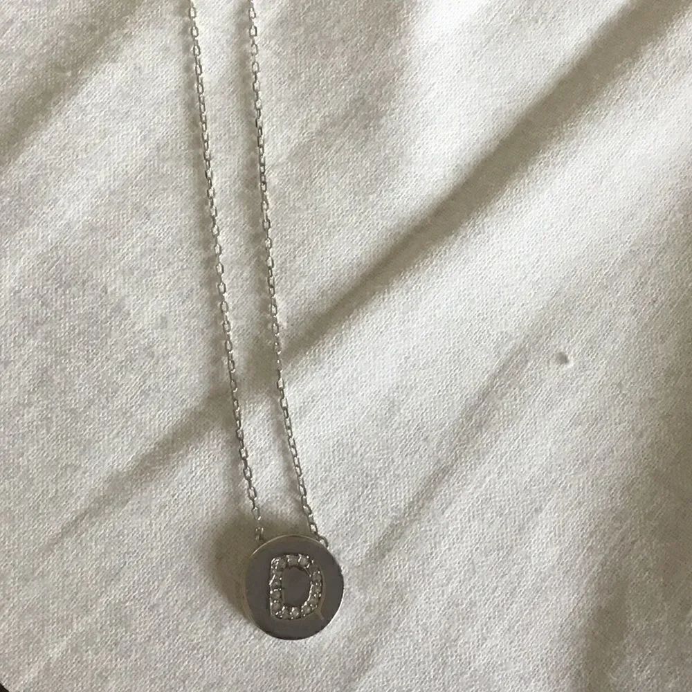 Sterling Silver Initial “D” Necklace